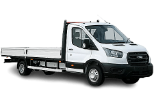 Van Hire Clevedon - White Ford Transit Dropside Van - Van hire Clevedon